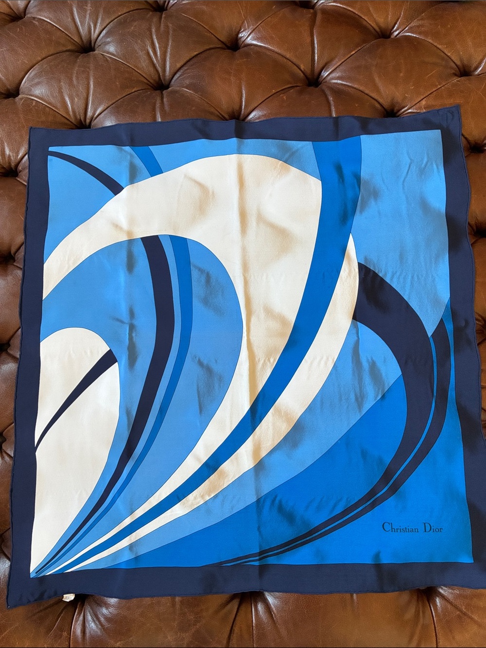 Christian Dior Square Silk Scarf